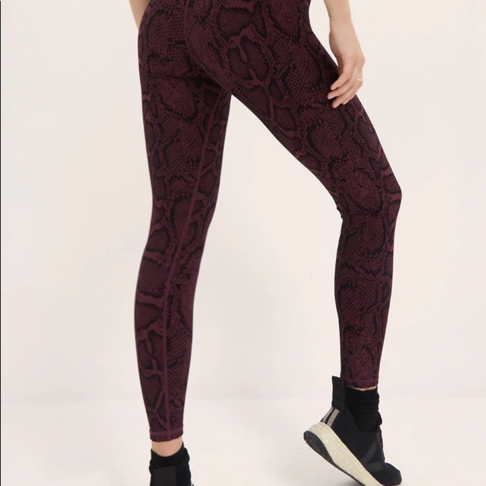 Nwot Body Language Cal Rib Cherry Python Legging - image 3